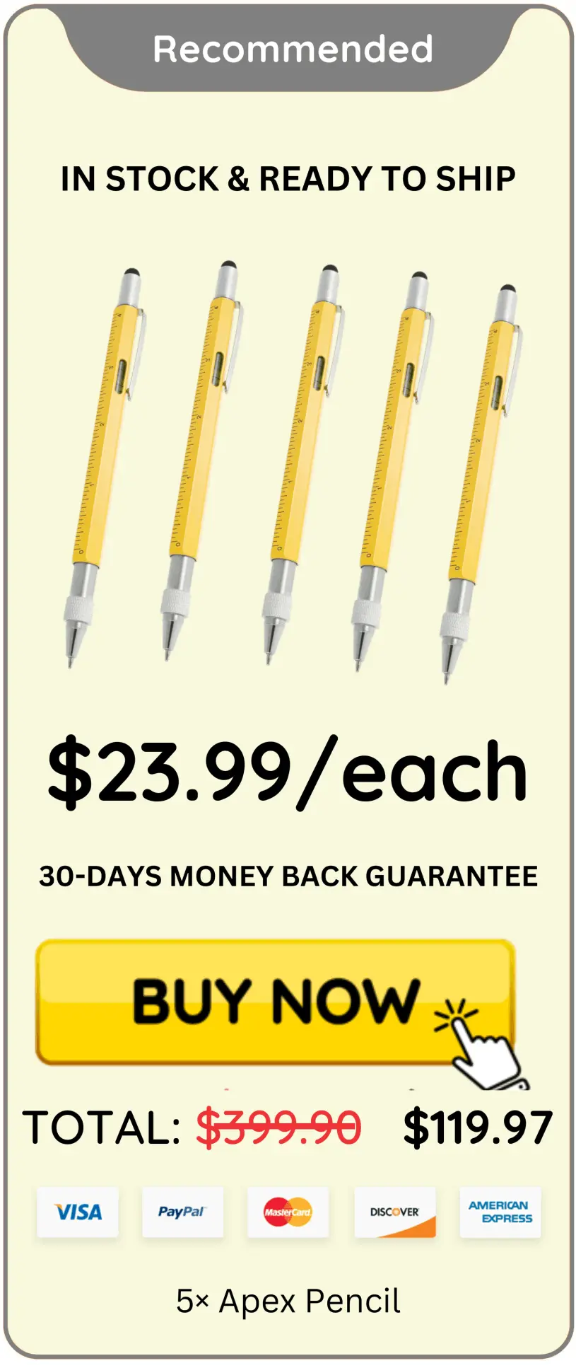 Apex Pencil offer package price 